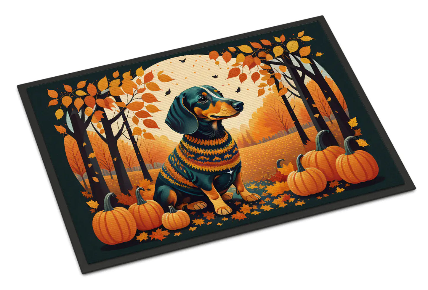 "Fall Furry Friends Welcome Mat"